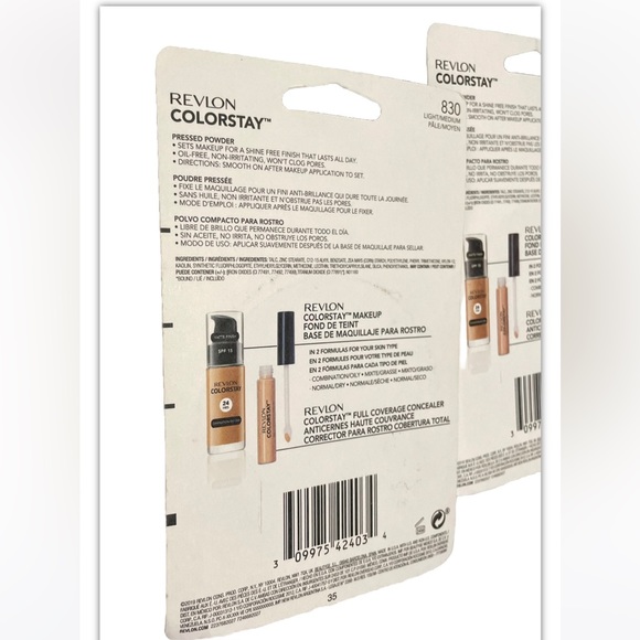 REVLON  ColorStay Pressed Powder 830 LIGHT/Medium 2-Pack - Picture 3 of 4